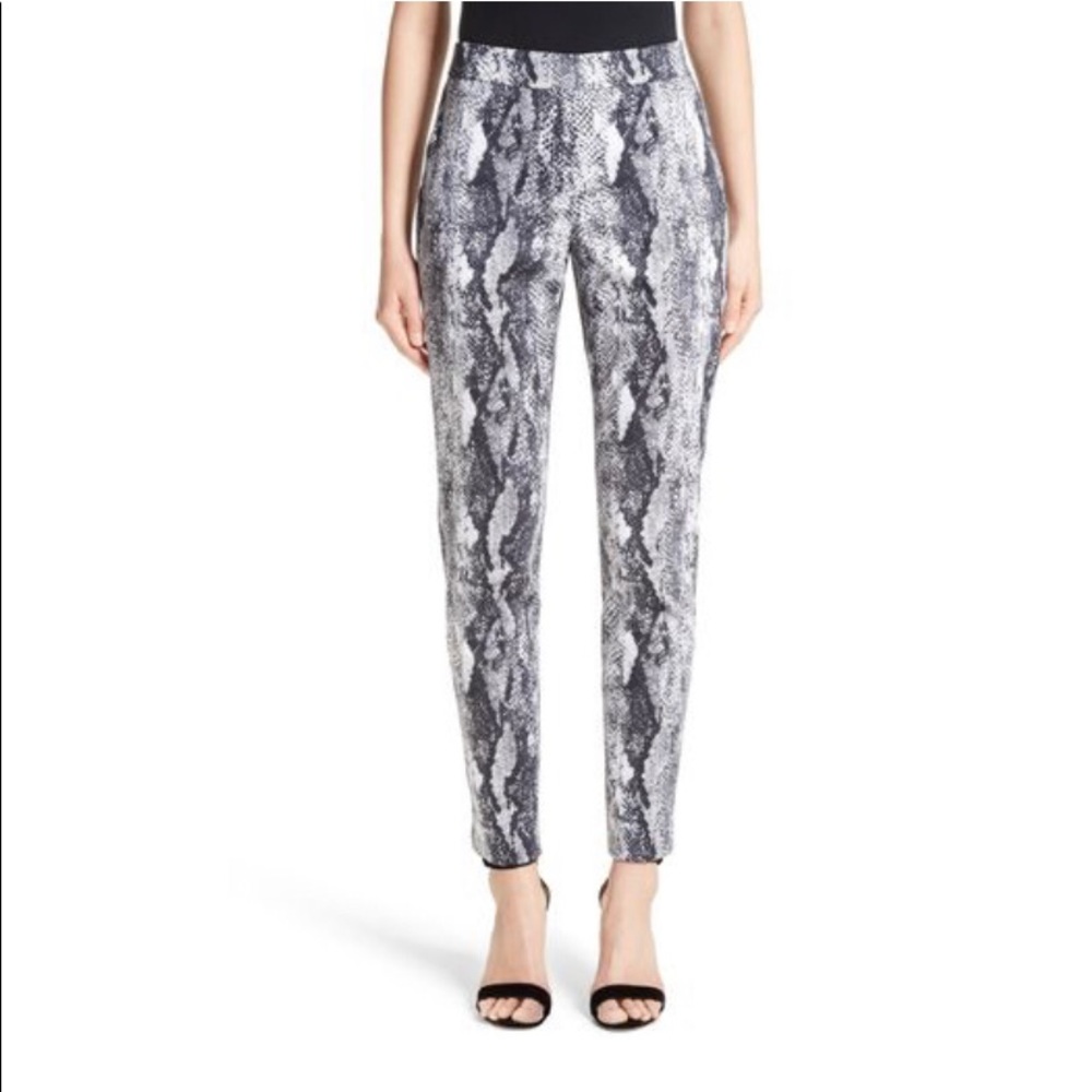 St.John Snakeskin Print Pants